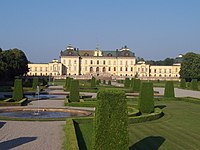 The strict lines of a Baroque garden