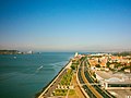 Vista do porto de Lisboa