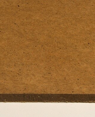 <span class="mw-page-title-main">Hardboard</span> Type of fiberboard (engineered wood product)