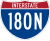 Interstate 180N marker