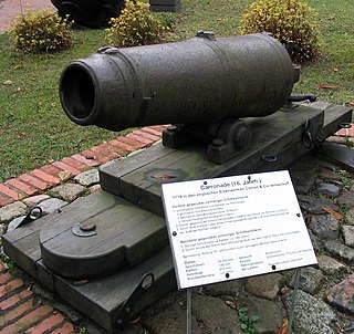 <span class="mw-page-title-main">Carronade</span> Smooth-bore, short-barrel naval cannon