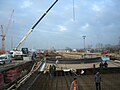 Crane doing tunnel workings in Dresden