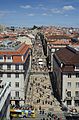 Rua Augusta, view from the topo of the Arch