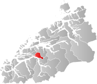 Kart som viser Ørskog kommune.