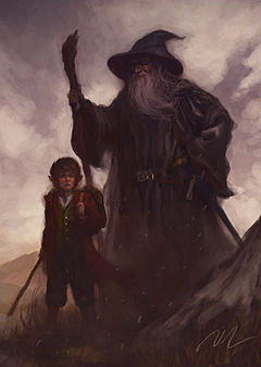 Bilbo en Ghandalf