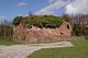 Remains of Holt Castle inner courtyard