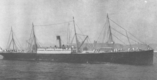 SS <i>Naronic</i> Cargo ship built for the White star line