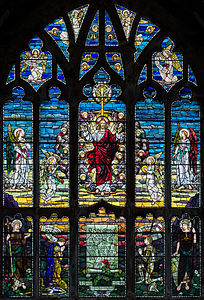 Stained glass window in St Matthew's Church, Paisley