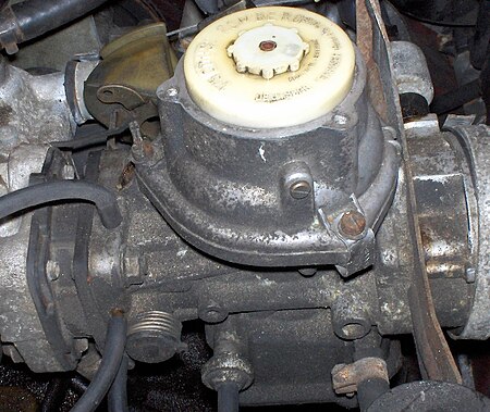 Non-UK German Pierburg (Stromberg) carburettor in a Saab 90 Strombergcarb.jpg