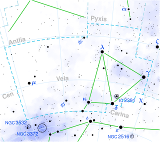 <span class="mw-page-title-main">Omicron Velorum</span> Variable star in the constellation Vela