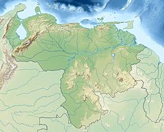 Map showing the location of Formaciones de Tepuyes Natural Monument Monumento Natural Formaciones de Tepuyes