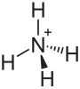 Ammonium cation Ammonium.svg