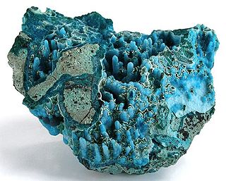 <span class="mw-page-title-main">Chrysocolla</span> Phyllosilicate mineral