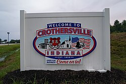 Crothersville, Indiana Welcome Sign