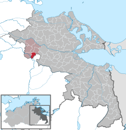 Läget för kommunen Daberkow i Landkreis Vorpommern-Greifswald