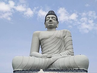 <i>Dhyana Buddha</i> statue Buddha statue in Amaravathi, India