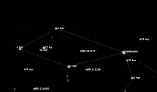 <span class="mw-page-title-main">HD 211575</span> Star in the constellation Aquarius