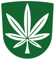 Image 5Cannabis leaf pictured in the coat of arms of Kanepi Parish (from Cannabis)