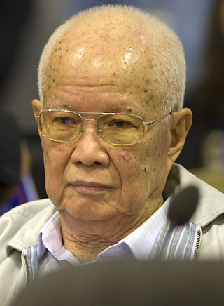 <span class="mw-page-title-main">Khieu Samphan</span> Cambodian politician and war criminal (born 1931)