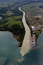 Rhône vid Genèvesjön.