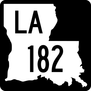 <span class="mw-page-title-main">Louisiana Highway 182</span> Highway in Louisiana