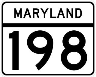 <span class="mw-page-title-main">Maryland Route 198</span> State highway in Maryland, United States