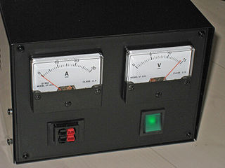 <span class="mw-page-title-main">Power supply</span> Electronic device that converts or regulates electric energy and supplies it to a load