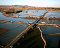 Crue de l'Èbre dans la province de Saragosse, le 6 février 2003.