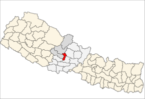 Parbat District i Dhawalagiri Zone (grå) i Western Development Region (grå + lysegrå)