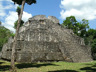 Pyramid of the Northern Acropolis, Yaxha (Guatemala)