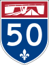 Autoroute 50 marker