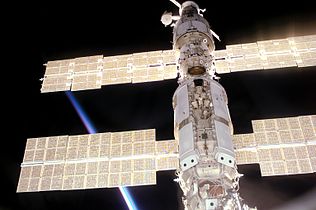 Solar panels on the International Space Station, September 2000