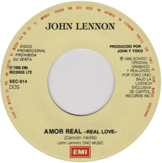 <span class="mw-page-title-main">Real Love (Beatles song)</span> 1979 song by John Lennon, later released by the Beatles