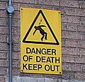 Sign Danger of Death