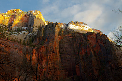 Sunrise in Zion Canyon