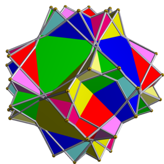 <span class="mw-page-title-main">Compound of eight triangular prisms</span> Polyhedral compound