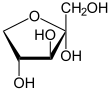 Alpha-D-Xylulofuranose.svg