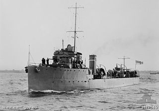 HMAS <i>Yarra</i> (D79) River-class torpedo-boat destroyer of the Royal Australian Navy