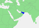 Localització del golf d'Oman