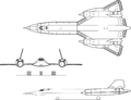 YF-12C 3-view (same as SR-71A)