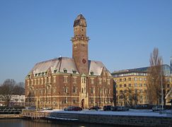 Oficina Portuaria en Malmö, ahora Oficina del Rector de la Malmö högskola, de Harald Boklund