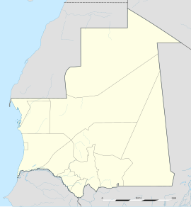 Nouakchott na mapi Mauritanije