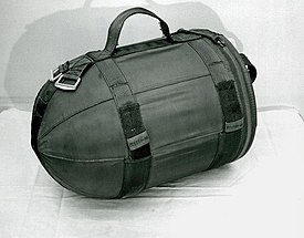 The SADM (B54) demolition charge version of the W54 in its carry bag. SADM carry bag.jpg