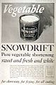 Snowdrift shortening advertisement, 1918