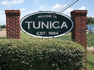 <span class="mw-page-title-main">Tunica, Mississippi</span> Town in Mississippi, United States