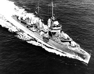 USS <i>Downes</i> (DD-375) Mahan-class destroyer