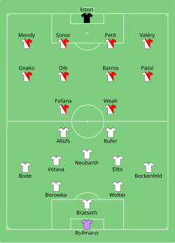 Aufstellung Werder Bremen gegen AS Monaco