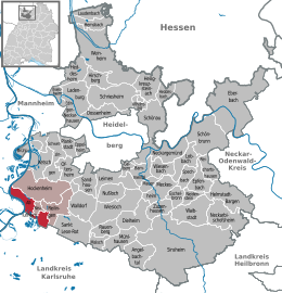 Altlußheim - Localizazion