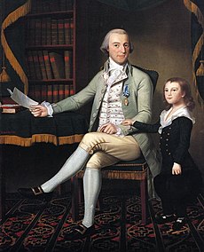 Portrait of Benjamin Tallmadge with son William (1790)