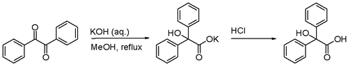 Scheme 1. Benzilic acid rearrangement